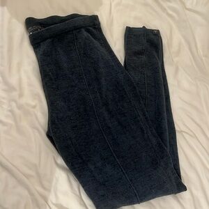 Grey/teal Barefoot dreams tapered lounge pants Large